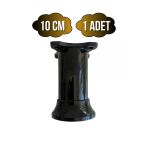 Plastik Siyah Ayarlanabilir Ayak Masa Dolap Ve Mobilya Ayağı(Siyah)(6Cm - 10Cm) Siyah 10Cm Siyah - 10Cm - 1 Adet