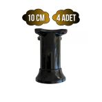 Plastik Siyah Ayarlanabilir Ayak Masa Dolap Ve Mobilya Ayağı(Siyah)(6Cm - 10Cm) Siyah 10Cm Siyah - 10Cm - 4 Adet