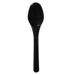 Plastik Siyah Kokteyl Kaşığı 10Cm -100 Adet