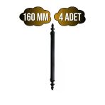 Plastik Siyah Kulp Mobilya Ve Dolap Kulpu(Siyah)(96Mm - 128Mm - 160Mm) Siyah 160Mm 160Mm - 4 Adet