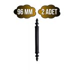 Plastik Siyah Kulp Mobilya Ve Dolap Kulpu(Siyah)(96Mm - 128Mm - 160Mm) Siyah 96Mm 96Mm - 2 Adet