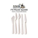 Plastik Spatül 5 Li Set Resim Ve Heykel Plastik Spatula Esnek Pla