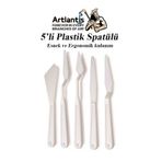 Plastik Spatul 5 Li Set Resim Ve Heykel Plastik Spatula Esnek Plastik Palet Bicagi 1 Paket