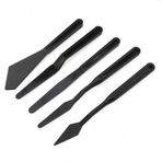 Plastik Spatül Set 5'li Siyah