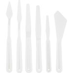 Plastik Spatula 5'Li Set Palette Knife