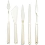 Plastik Spatula Seti, 5 Li Spatul, Akrilik Boya, Yağlı Boya, Hobi