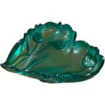 Plastik Tabak Kalp Şeklinde 15 cm - Yeşil