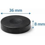 Plastik Tavla Pulu 36 Mm. – Siyah & Krem Plastik Tavla Taşı | 8 Mm Kalınlık, Dayanıklı Pürüzsüz Yüzey, No:4 Pullar
