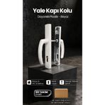 Plastik YALE (Barelli) Kapı Kolu, PVC Pimapen, Balkon, WC, Banyo, Beyaz, (40 Takım / 1 Koli) FUMA-KAPIKOLU-KOLİ