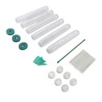 Plastik Yosun Direği, Monstera Bitki Desteği Yosun Direği Monstera Bitki Desteği 10 inç Istiflenebilir Bitki Desteği 6pcs kapalı dış kaplı Bitkiler Için Plastik Yosun kutupları