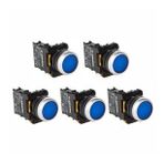 Plastim PB0-AA61 Mavi 1NO 3 Adet Normal Buton