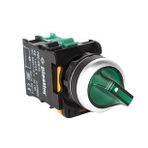 Plastim PB0-AK123B5 0-1 1NO 24V Yeşil Led Işıklı Mandal Buton