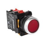 Plastim PB0-AW34M5 1NC 220V Kırmızı Led Işıklı Buton