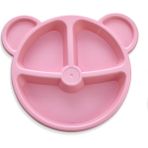Plastlife Mama Tabağı Ayıcık 3 Bölmeli - Pembe