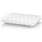 Plastlife Yeni Nesil Pratik Damla, Küre Buz Kalıbı | Kapaklı 33 Bölmeli Damla Model Buz Kalıbı KP-155 - Beyaz