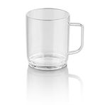 Plastport 400 ml Şeffaf Kırılmaz Çay Kahve Kupası