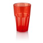 Plastport Kırılmaz Bardak - Kırmızı 400 ml - 100 Adet
