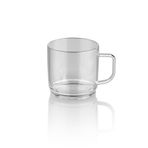 Plastport Kırılmaz Çay Kahve Kupası - Şeffaf 300 ml - 12 Adet