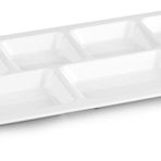 Plastport Kırılmaz Kahvaltılık Tabldot Tepsi (Self Servis) - 6 Adet