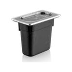 Plastport Kırılmaz Saklama Kabı - Siyah 1,27 lt - 1,2 lt