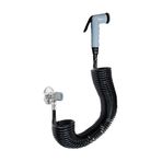 PLASYAY Spiral Şattaf (Bide) Başlıklı Taharet Matik 3/8 Rekorlu Musluklar Için Siyah Inci 5 Metre