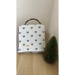 Platanus %100 Pamuk Gri Kalp Bebek Pazen Battaniye - Kalp Desen - 110X110
