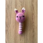 Platanus Amigurumi Çıngırak- Lila/beyaz