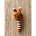 Platanus Amigurumi Çıngırak- Tarçın/ekru