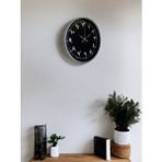 Platin 36 Cm Gri Arapça Rakamlı Duvar Saati Gümüş