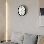 Platin 36 Cm Gri Şıklık Duvar Saati Gümüş