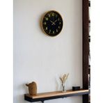 Platin 36 Cm Kahverengi Gold Rakamlı Duvar Saati