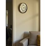 Platin 36 Cm Kahverengi Retro Duvar Saati