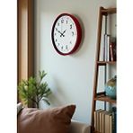 Platin 36 Cm Kırmızı Dekoratif Duvar Saati