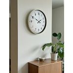 Platin 36 Cm Krem Dekoratif Duvar Saati