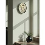 Platin 36 Cm Krem Retro Tasarım Duvar Saati