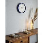 Platin 36 Cm Lacivert Dekoratif Duvar Saati