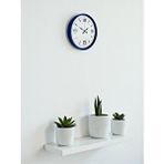 Platin 36 Cm Lacivert Modern Dekoratif Duvar Saati