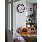 Platin 36 Cm Mor Çocuk Odası Duvar Saati