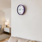 Platin 36 Cm Mor Standart Duvar Saati