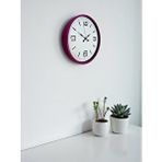 Platin 36 Cm Pembe Modern Duvar Saati