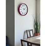 Platin 36 Cm Pembe Roma Rakamlı Duvar Saati