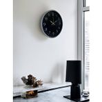Platin 36 Cm Sade Dekoratif Duvar Saati Gümüş