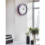 Platin 36 Cm Sade Standart Duvar Saati Mor