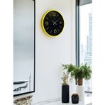 Platin 36 Cm Sarı Dekoratif Duvar Saati