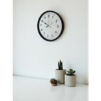 Platin 36 Cm Siyah Dekoratif Duvar Saati