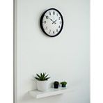 Platin 36 Cm Siyah Duvar Saati