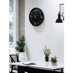 Platin 36 Cm Siyah Gold Rakamlı Duvar Saati