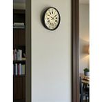 Platin 36 Cm Siyah Retro Tasarım Duvar Saati