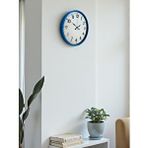 Platin 36 Cm Standart Mavi Duvar Saati