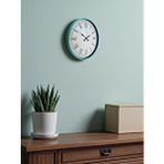 Platin 36 Cm Turkuaz Dekoratif Duvar Saati